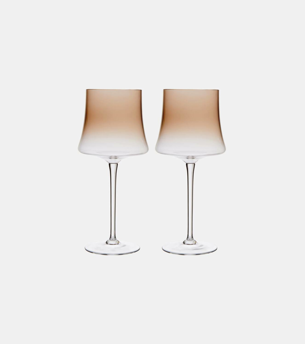 Brunello Cucinelli Set of 2 Murano glass wine glasses