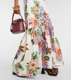 Etro Floral cotton and silk maxi dress