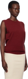 Jil Sander Red Cashmere Vest