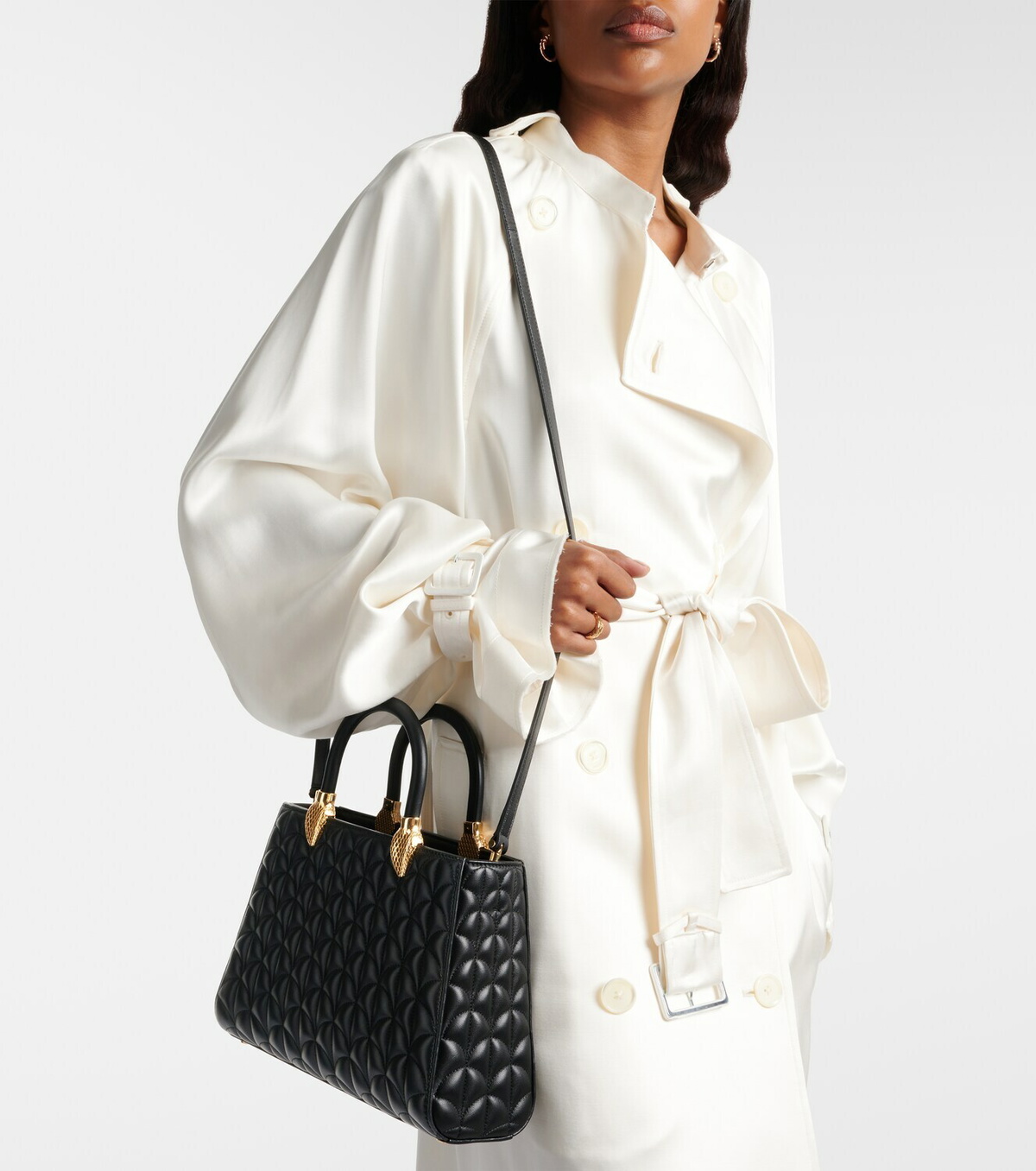 Bvlgari Serpentine Day Duo Medium leather top-handle bag