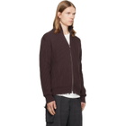 MM6 Maison Margiela Brown Ribbed Cotton Sweater