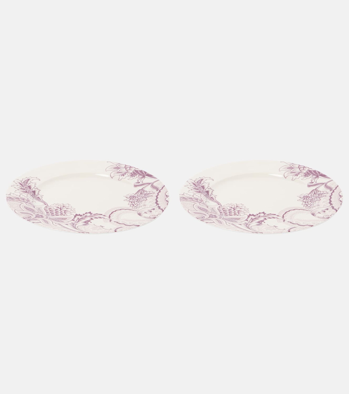 Etro Bloom set of 2 porcelain charger plates
