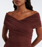 SIR Off-shoulder mesh bodysuit