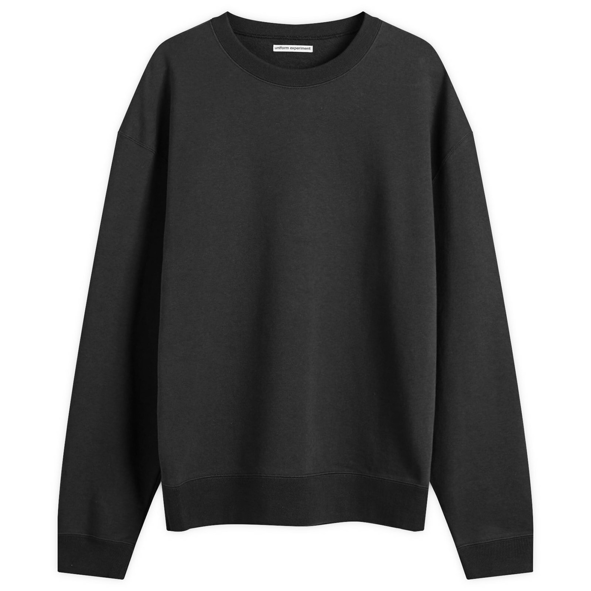 トップス uniform experiment AUTHENTIC LOGO SWEAT Uniform Experiment Men's Fade Sweatshirt in Black Uniform Experiment