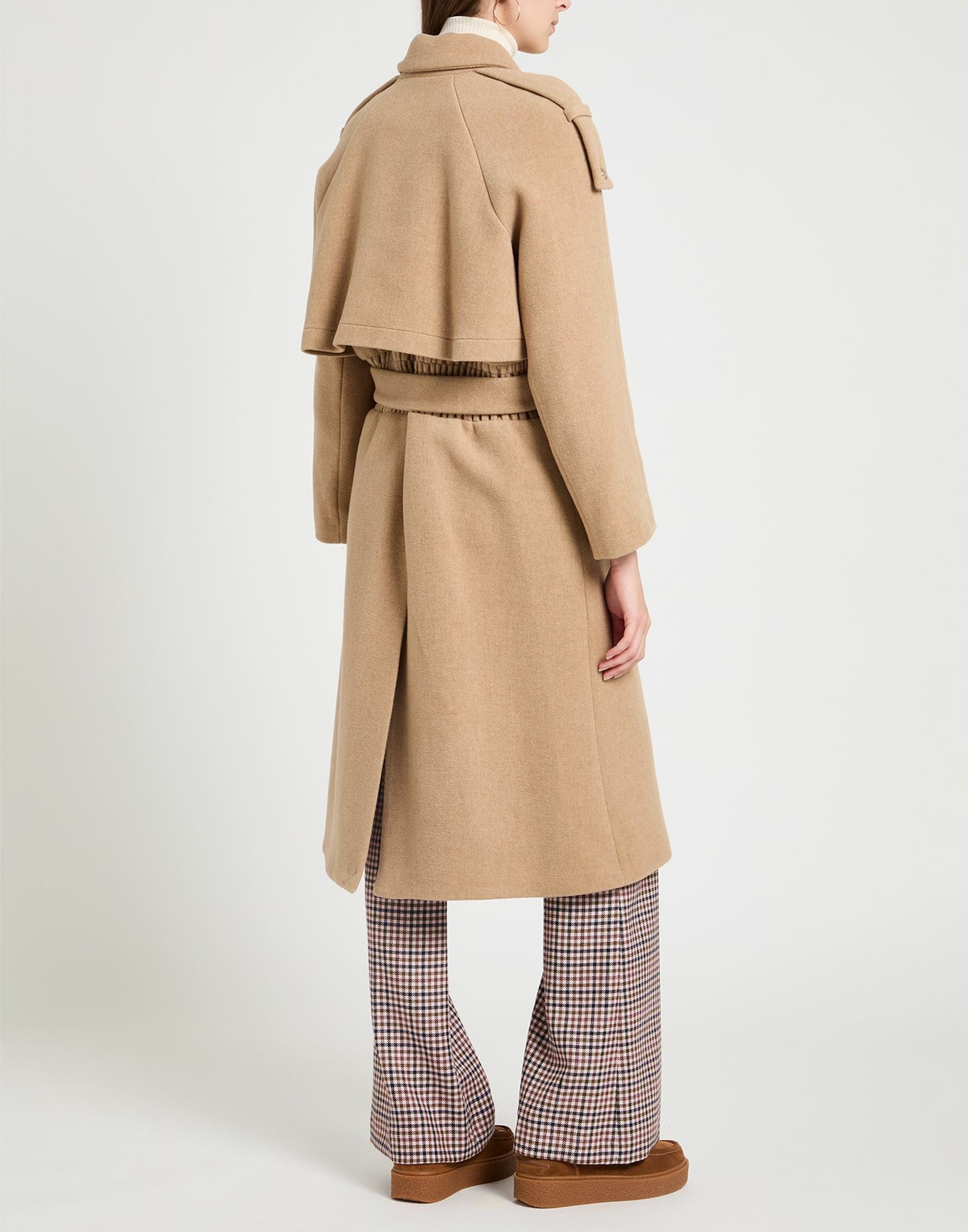 Maje Womens Coat in Camel