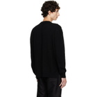 Rick Owens Black Tower Round Neck Sweater