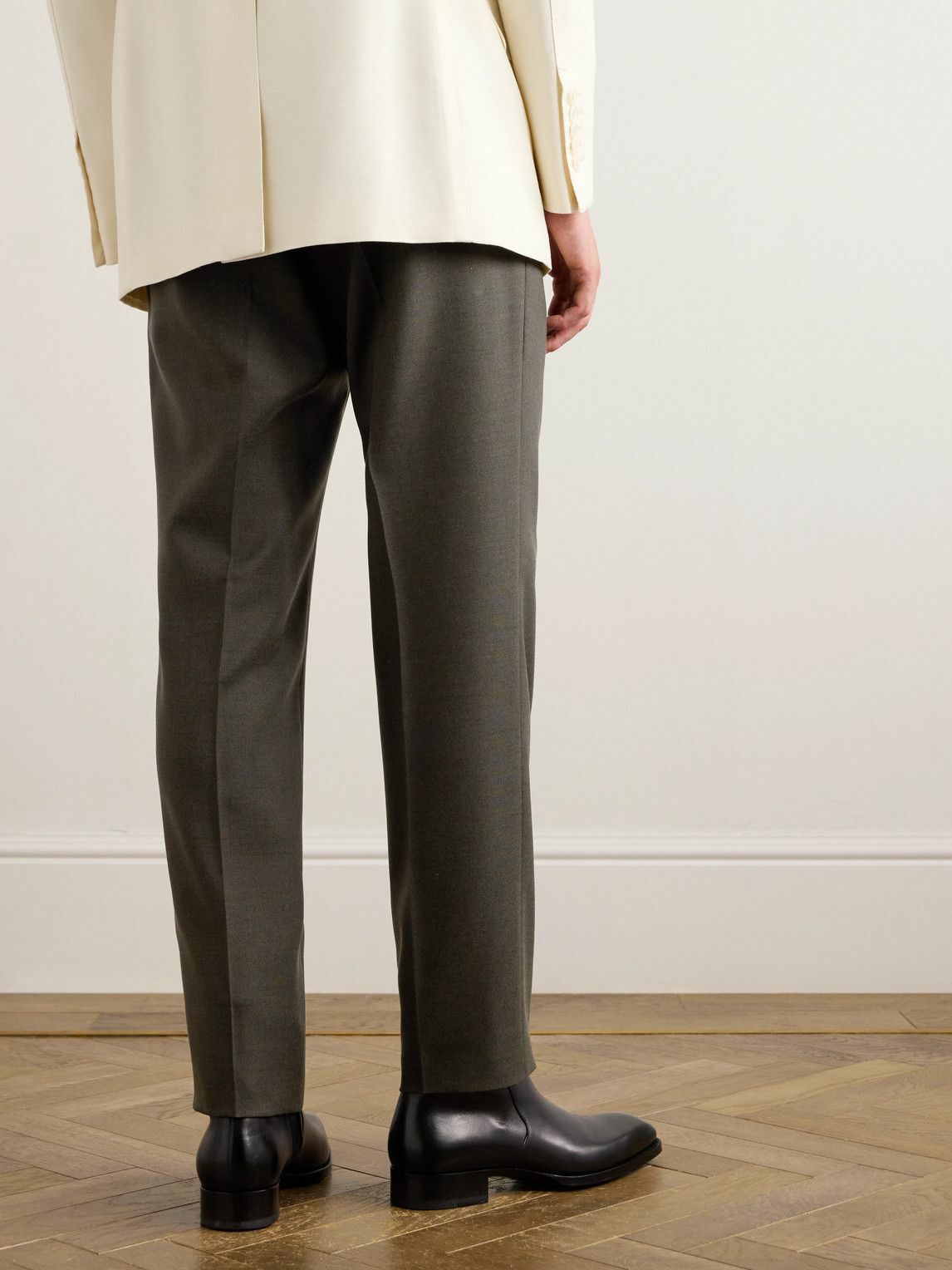 TOM FORD - Atticus Slim-Fit Pleated Wool and Silk-Blend Suit