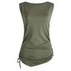SIR. Women's Yoland Ruched Tank Top in Khaki