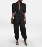 Alexandre Vauthier - High-rise pleated cotton pants