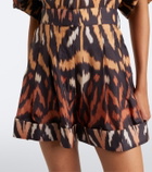 Zimmermann Aster printed silk habutai shorts