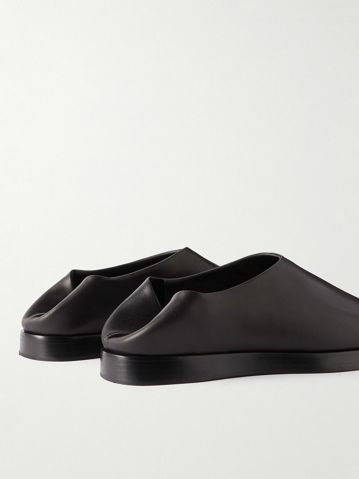 Fear of God - Eternal Collapsible-Heel Leather Loafers - Black