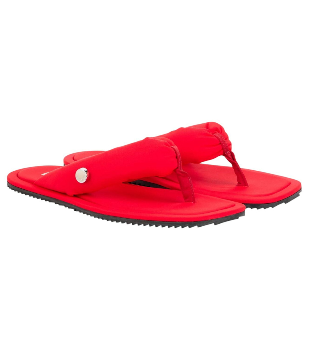 【The Attico】 Devon zebra-printスエードTバックサンダル Devon zebra-print suede thong sandals in multicoloured - The