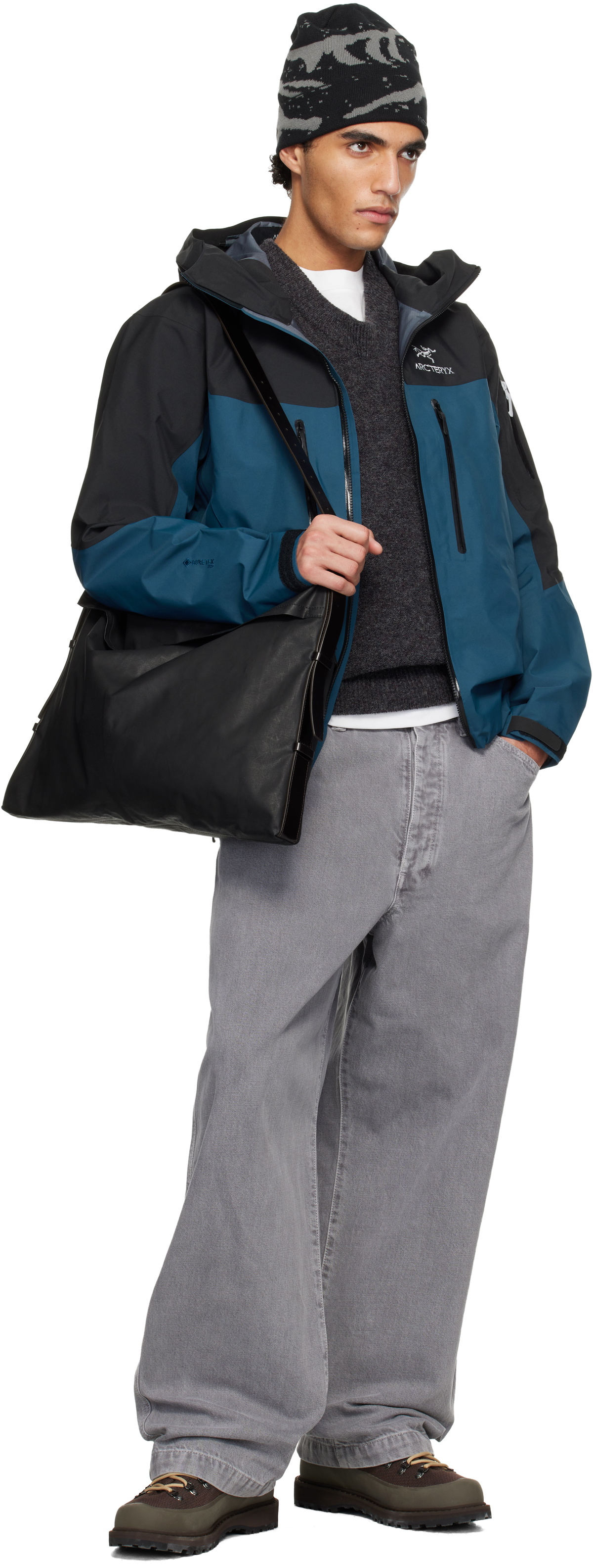 Arc'teryx Black & Navy Alpha SV Jacket