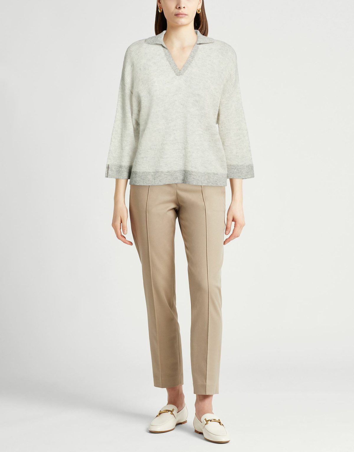 Peserico Womens Sweater Light in Grey