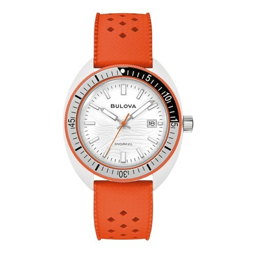 Photo: Bulova Snorkel Clownfish Quartz White Dial Mens Watch 98B448