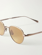 Garrett Leight California Optical - Wells J Round-Frame Titanium Sunglasses