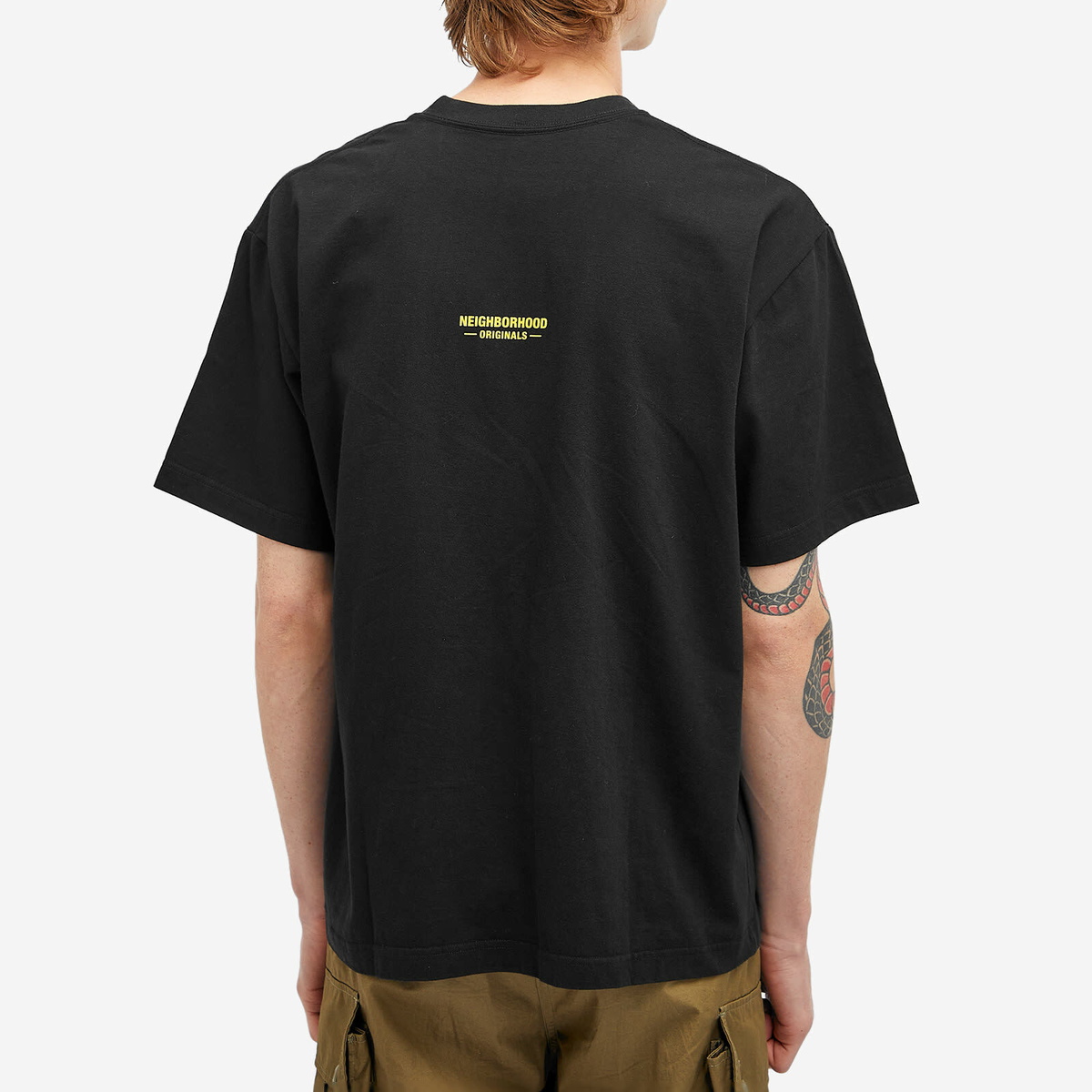 Neighborhood Men's SS-4 T-Shirt in Black Neighborhood