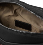 Givenchy - Downtown Logo-Appliquéd Leather-Trimmed Shell Belt Bag - Black