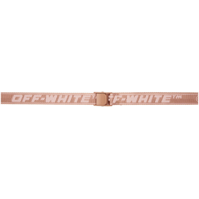 Off-White Pink Mini New Logo Industrial Belt Off-White