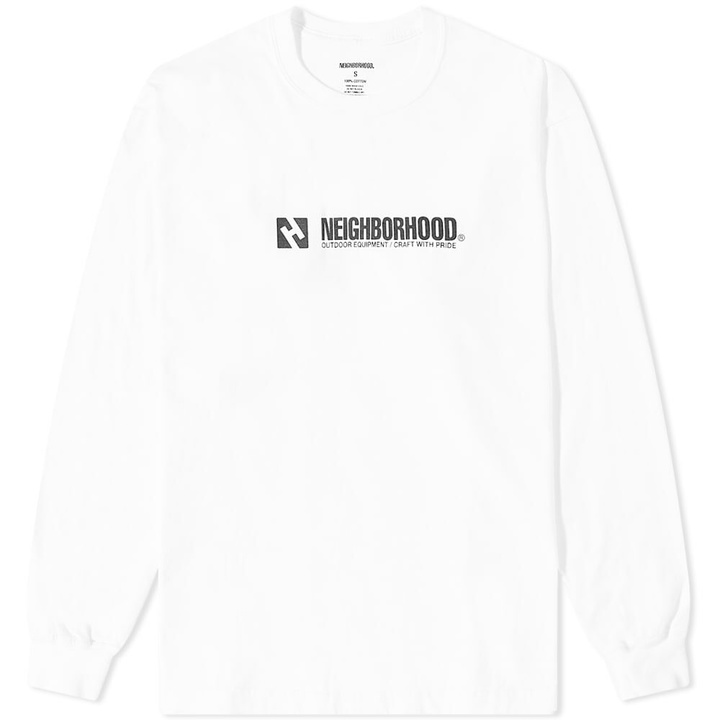 Photo: Neighborhood Men's Long Sleeve NH-12 T-Shirt in White