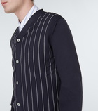 Comme des Garcons Homme Deux - Striped jersey cardigan