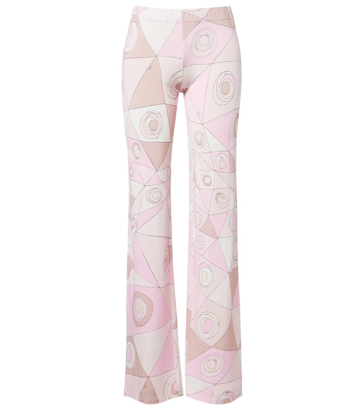 Photo: Pucci Occhi satin jersey straight pants