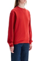FRAME red cotton sweater with logo embroidery Red