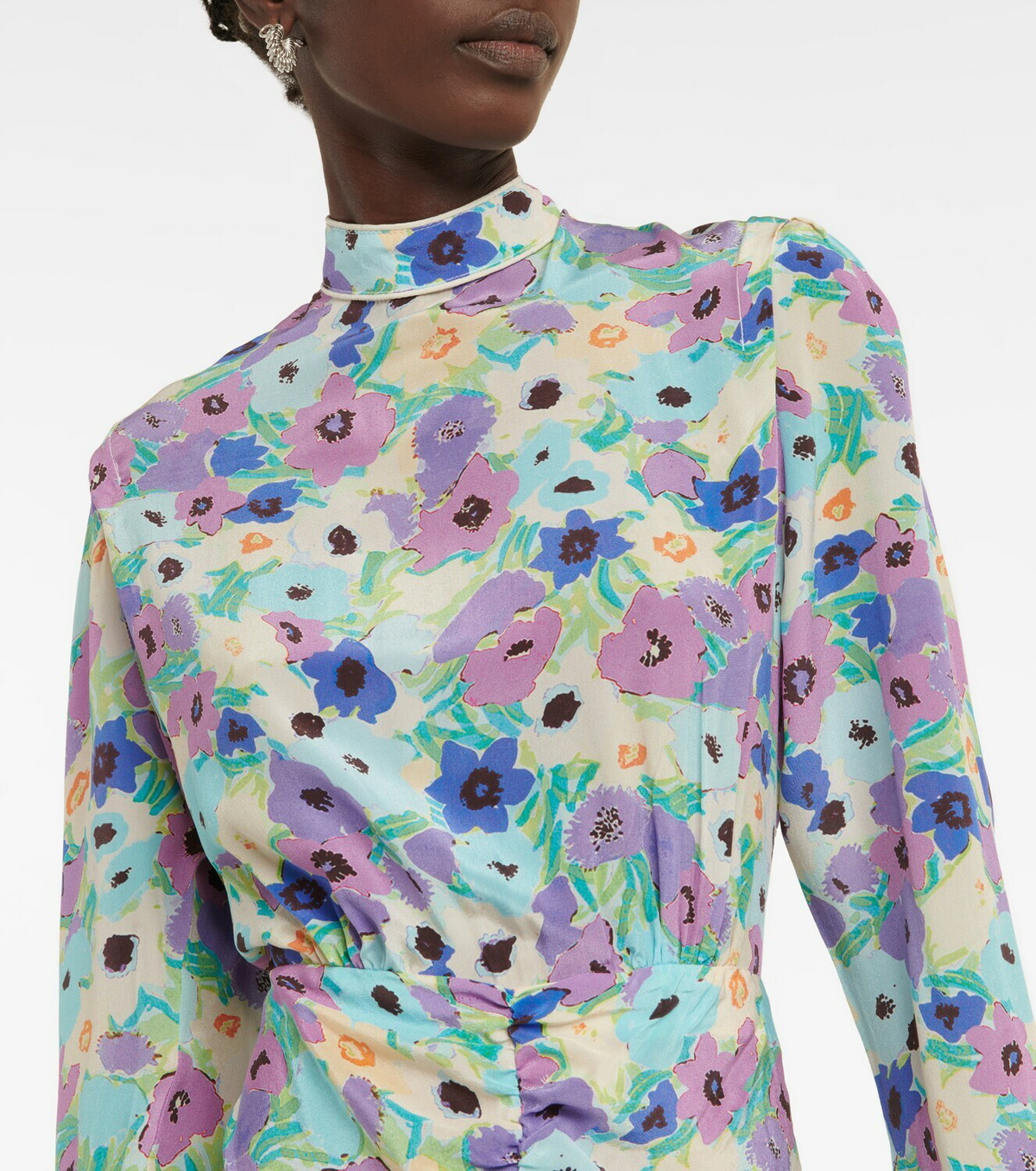 Rixo Dani floral silk midi dress Rixo