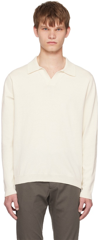 Photo: NORSE PROJECTS White Leif Long Sleeve Polo