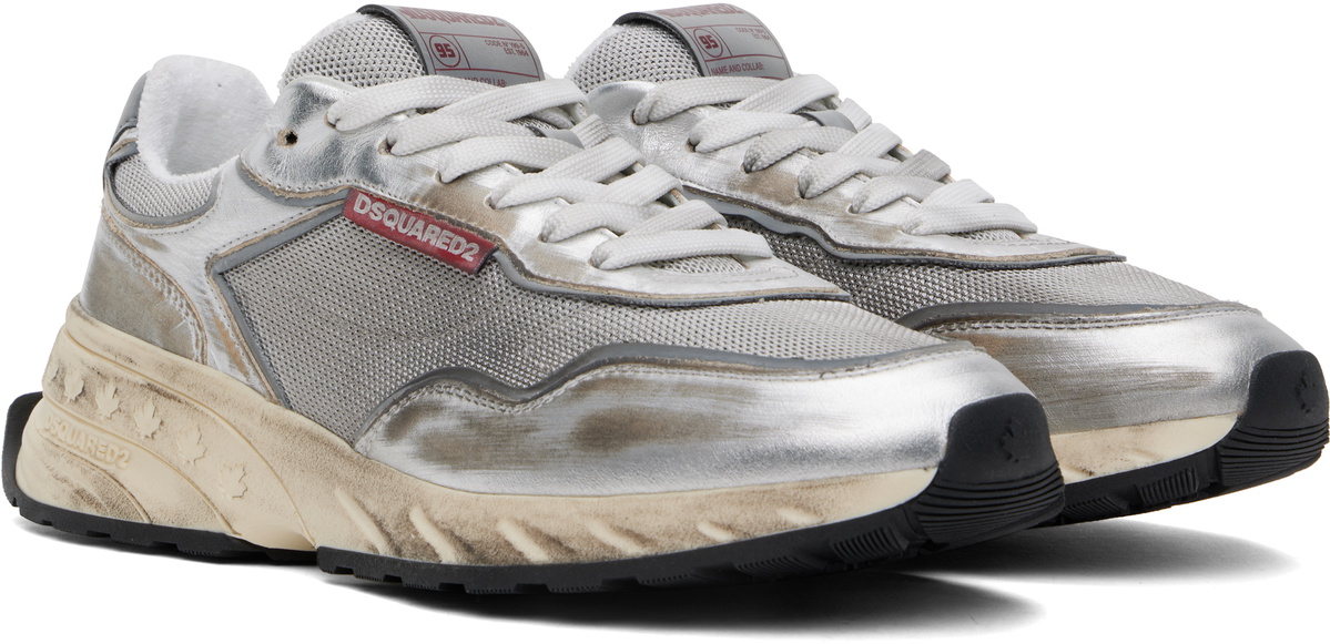 Dsquared2 Silver Sprinter Sneakers
