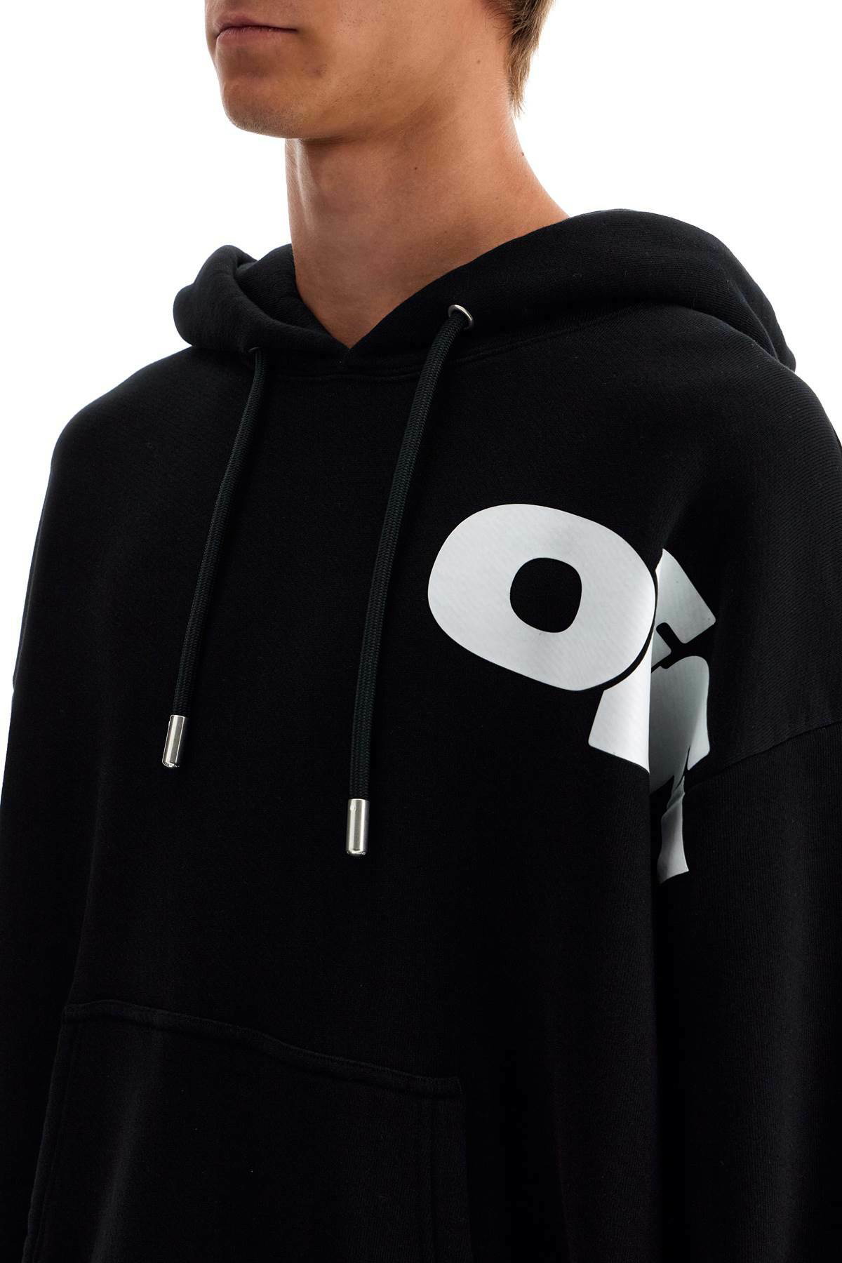OFF-WHITE hooded sweatshirt with shared Black Off-White OFF-WHITE hooded sweatshirt with shared Black Off-White