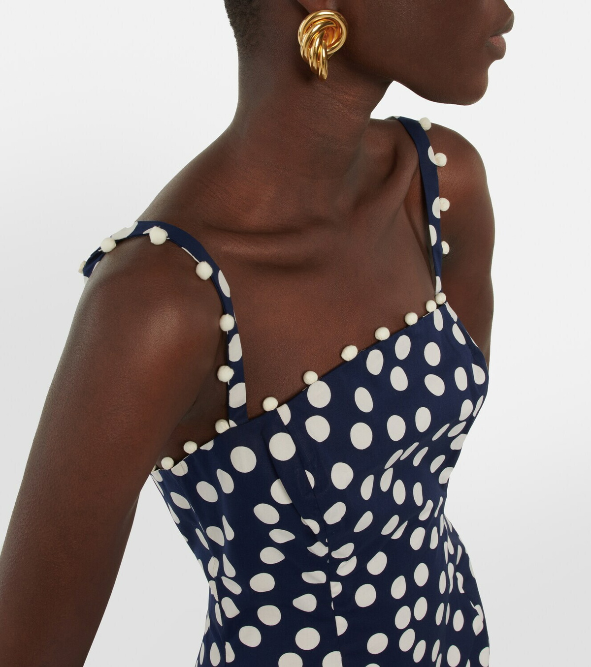 Carolina Herrera Printed cotton-blend midi dress Carolina Herrera