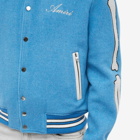 AMIRI Men's Bones Varsity Jacket in Varsity Blue