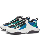 AMIRI Men's Bone Runner Sneakers in Black/Teal