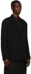 Yohji Yamamoto Black Wool Short Jacket