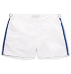 Orlebar Brown - Setter Slim-Fit Short-Length Striped Swim Shorts - White