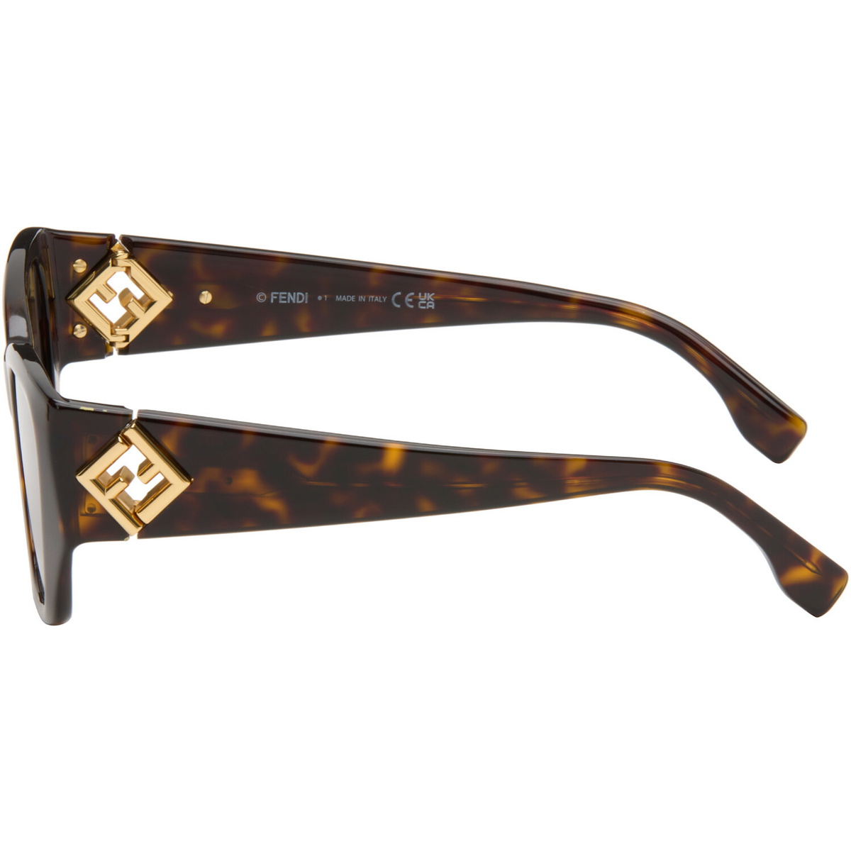 Fendi Brown FF Diamonds Sunglasses