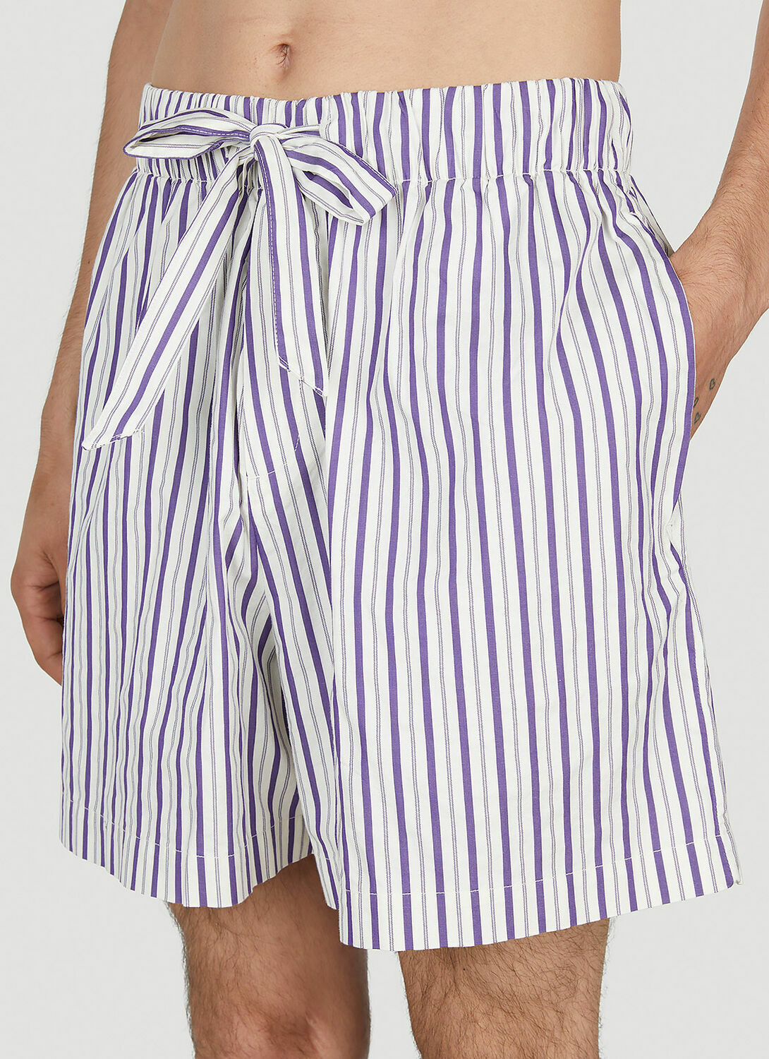 Tekla Lido Stripe Sleep Shorts