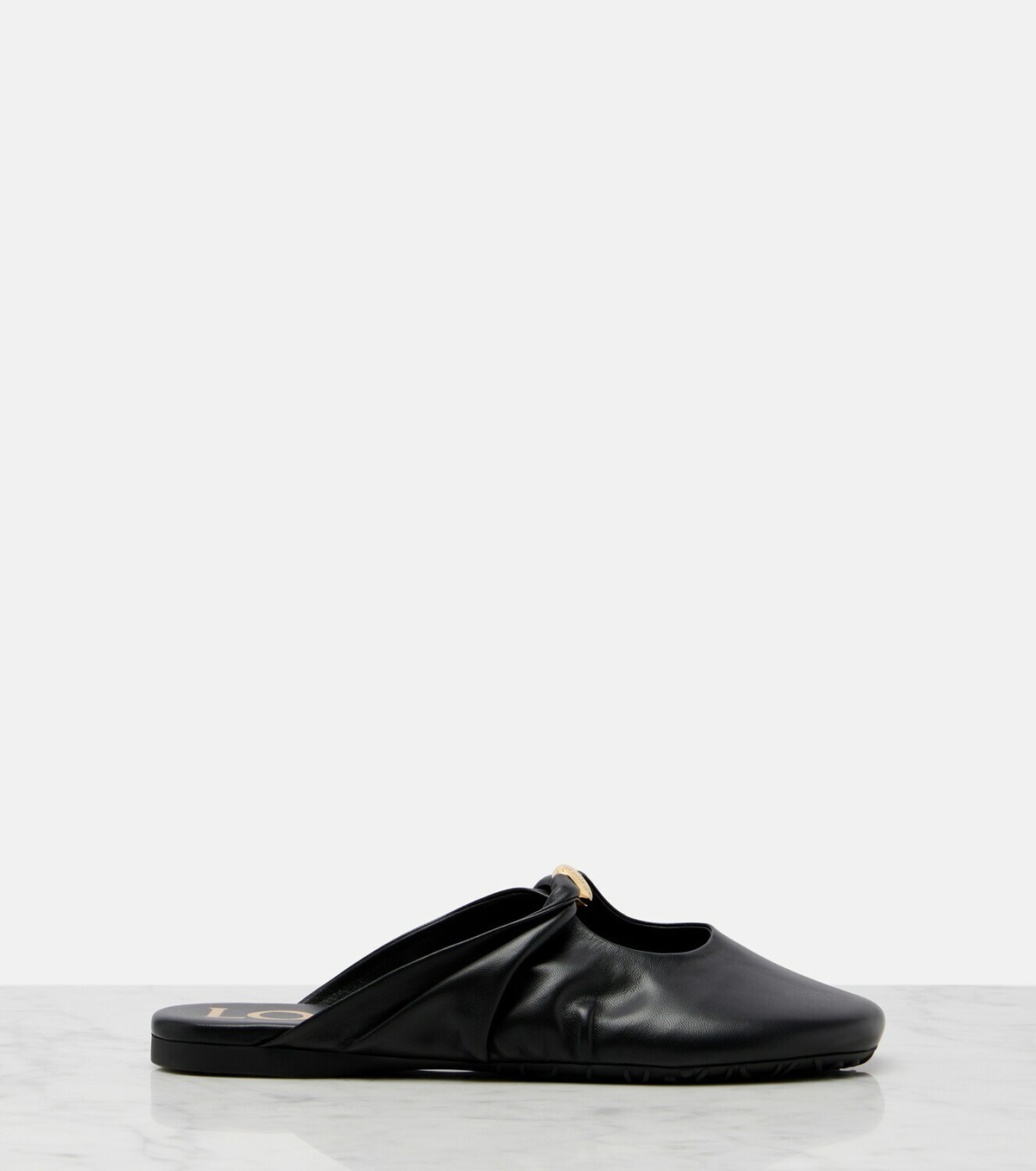 Loewe Pebble Soft leather mules