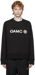 OAMC Black Tilt Crewneck Sweatshirt