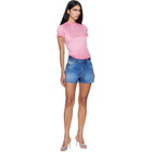 Diesel Pink Dévoré Phoenix T-shirt