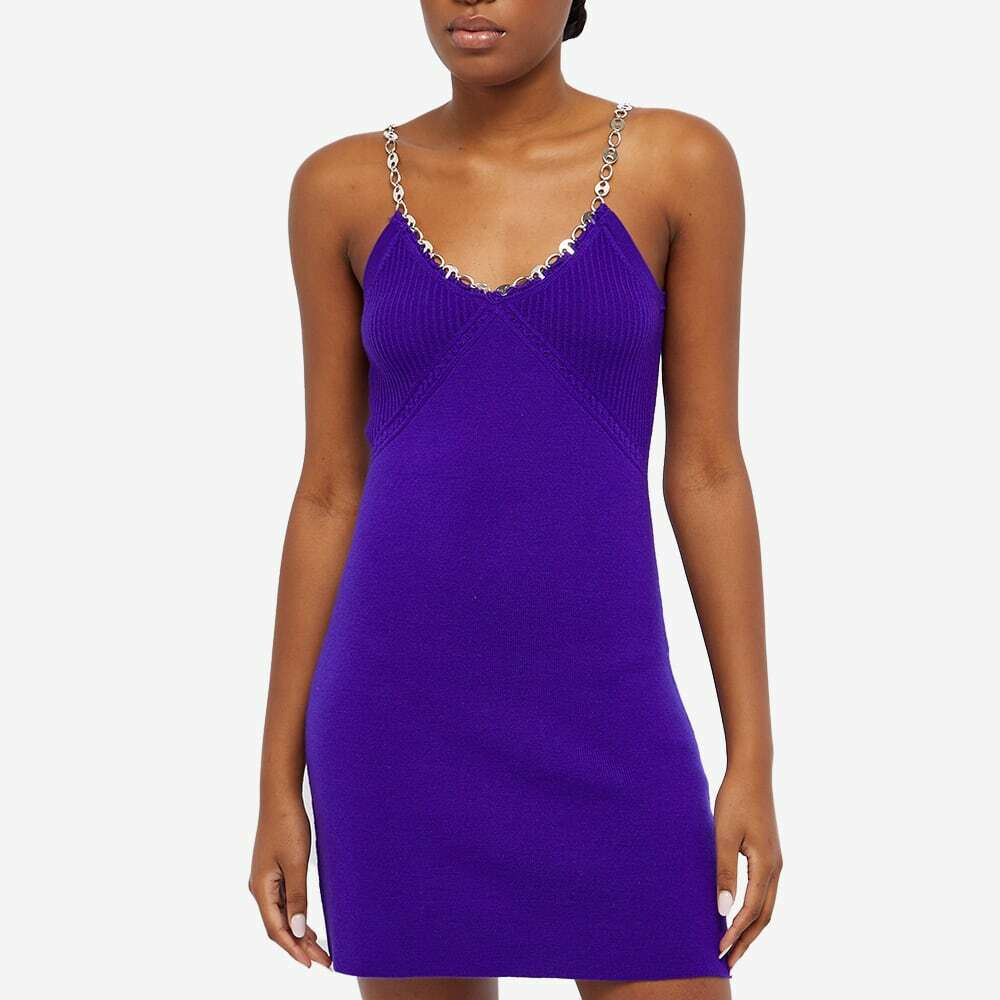 open lace back dress 1969 'Barbarella!' Purple Mini Disc Dress main image 0