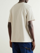 LOEWE - Logo-Embroidered Cotton-Jersey T-Shirt - Neutrals