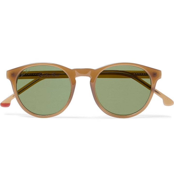 Photo: Loro Piana - Maremma Round-Frame Acetate Sunglasses - Brown