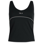 TALA Women's SkinLuxe Contrast Piping Vest in Shadow Black