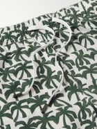 Onia - Charles Short-Length Slim-Fit Printed Swim Shorts - Green