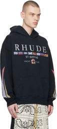 Rhude Black 'Yacht Club' Hoodie
