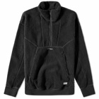 WTAPS Men's Mech Quarter Zip Fleece in Black