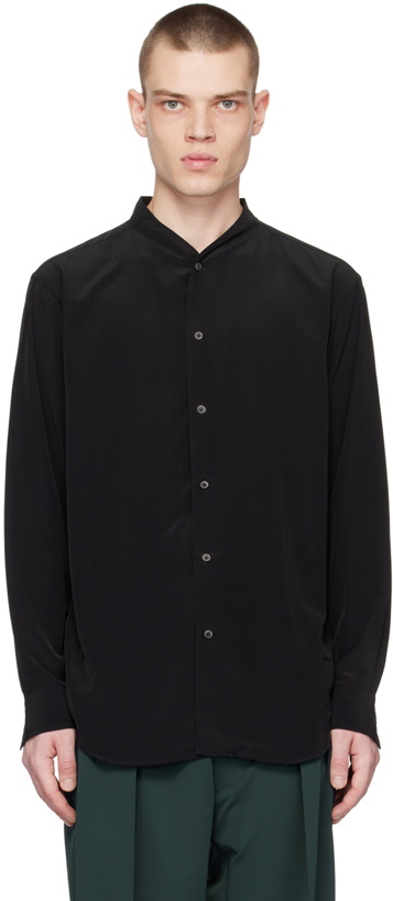 Photo: RAINMAKER KYOTO Black Round Neck Shirt