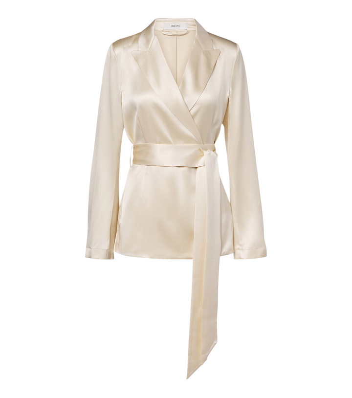 Photo: Joseph Archer belted silk satin jacket